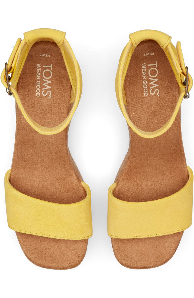 TOMS Laila Cork Platform Sandal, Alternate, color,