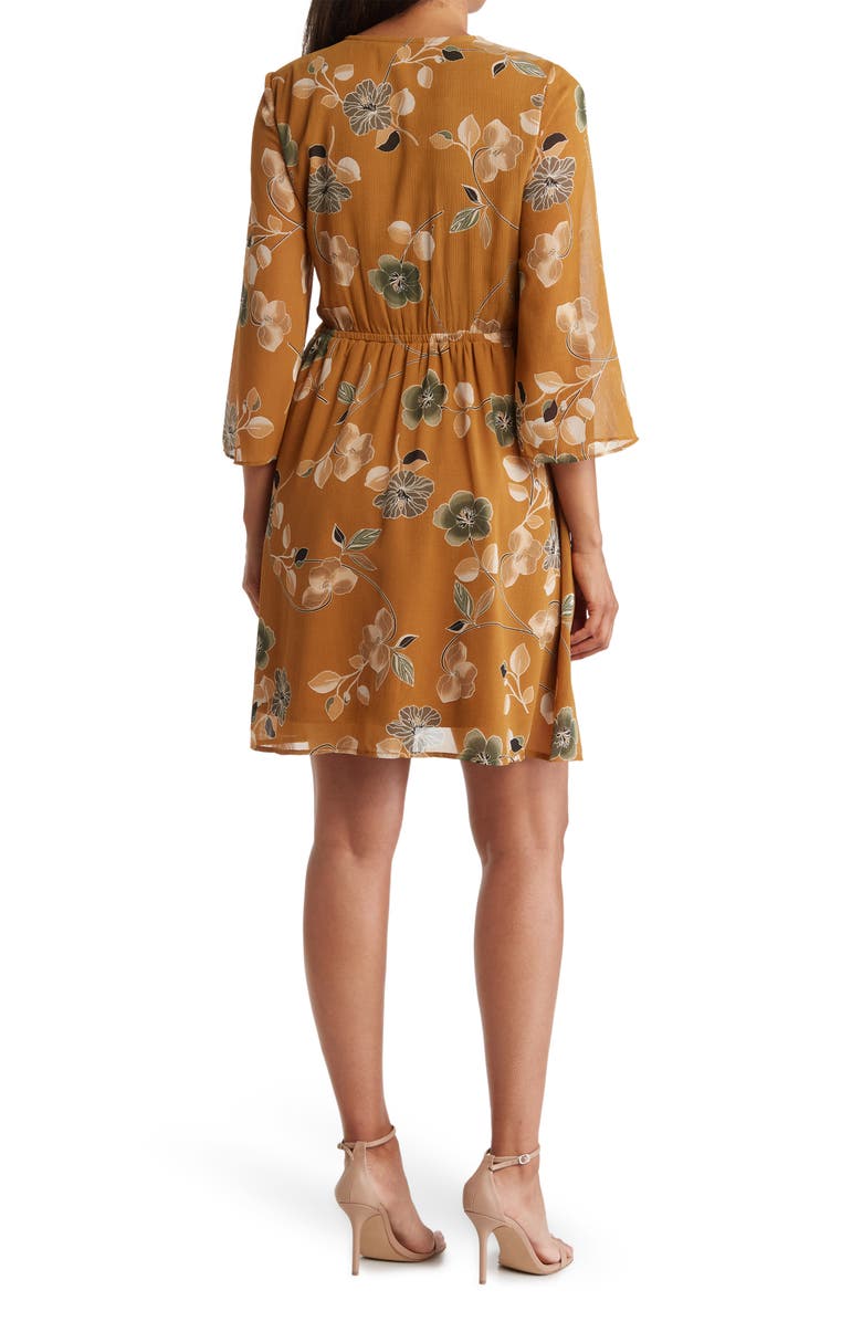 Calvin Klein Floral Print Dress, Alternate, color, 