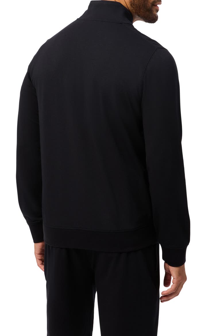 Felix Lightweight Knit Zip-Up Jacket, Alternate, color, BLACK