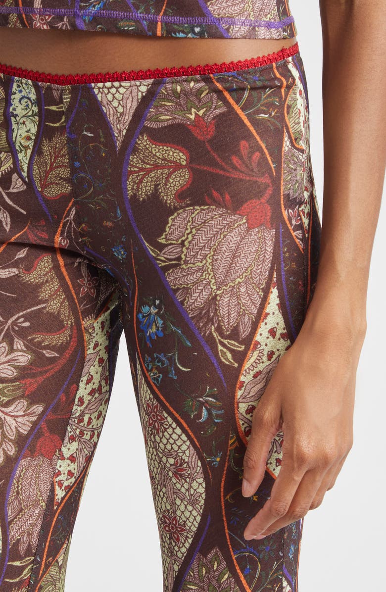 Siedrés Flo Floral Paisley Mesh Flare Pants, Alternate, color,