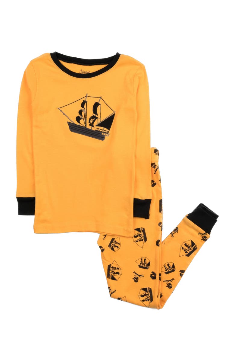 Leveret Kids Cotton Two-Piece Printed Pajamas, Animals 
Characters, Alternate, color, Pirate