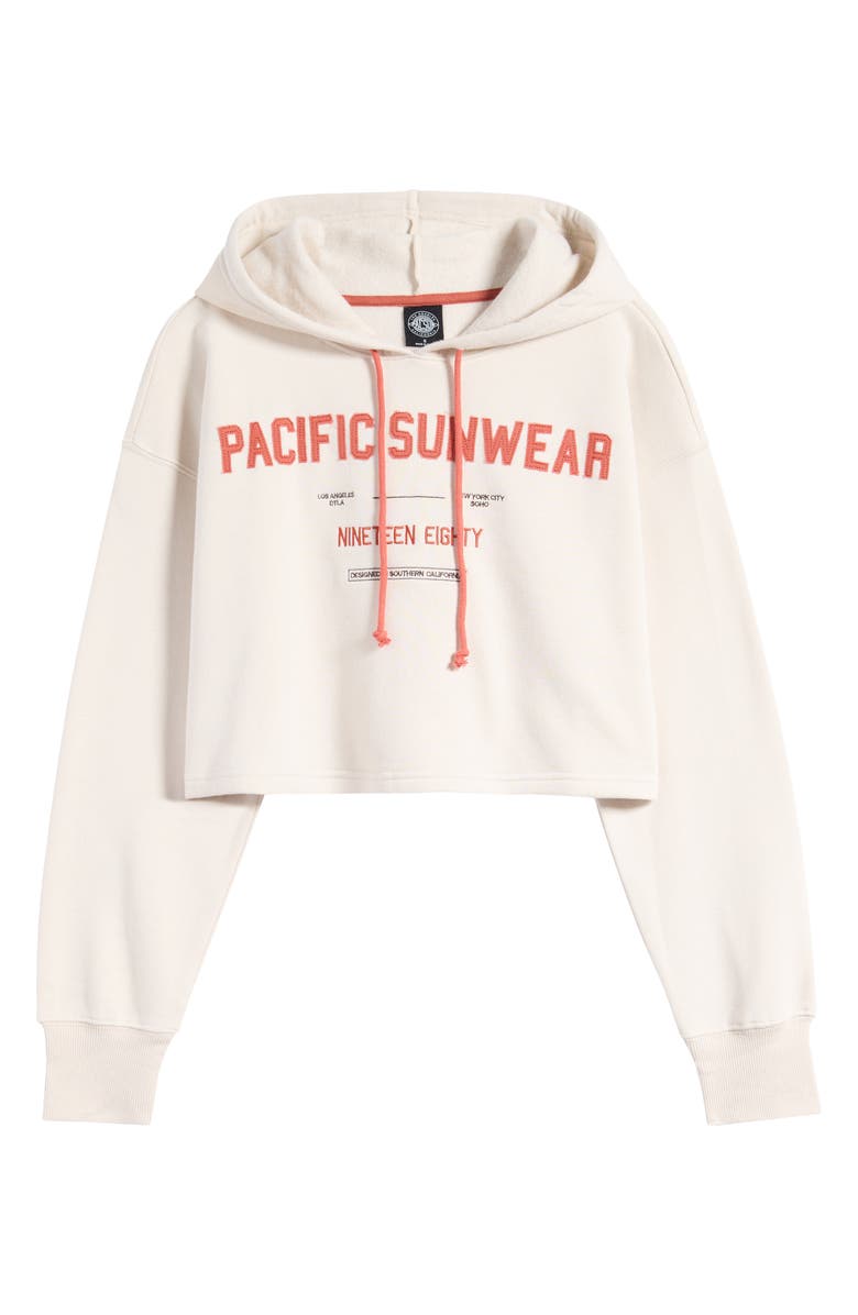 PacSun 1980 Boxy Crop Hoodie, Alternate, color, 