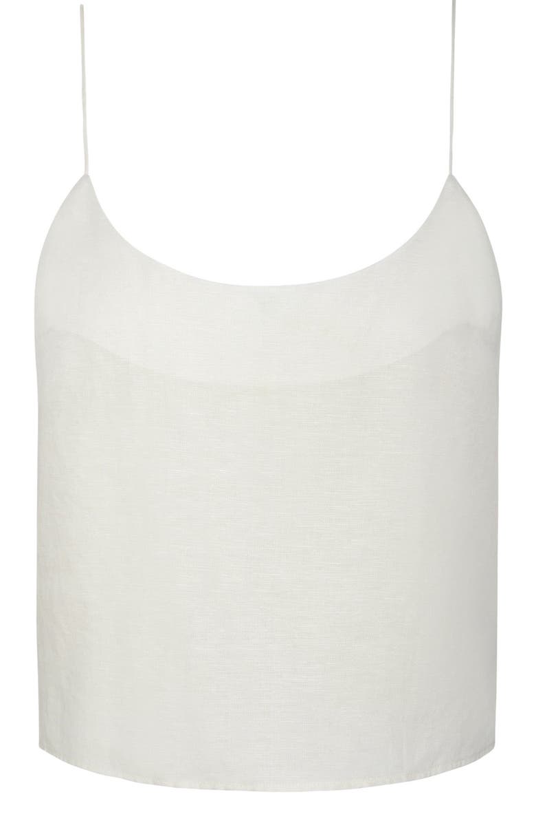 Onia Air Linen Cami Top, Alternate, color, Natural