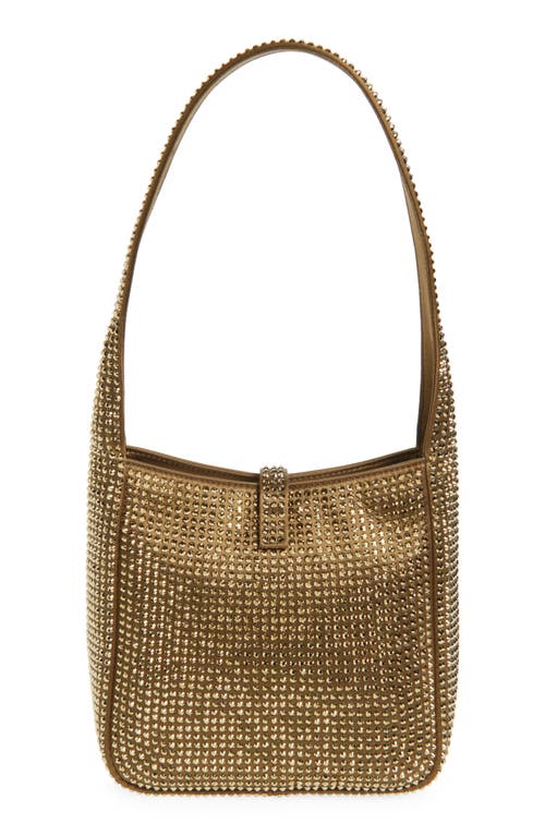 Saint Laurent Mini Le 5 À 7 Crystal Embellished Shoulder Bag