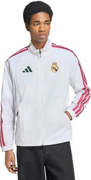 adidas Men's adidas White Real Madrid 2026 Full-Zip Anthem Jacket