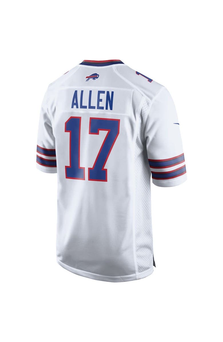 Nike Men's Nike Josh Allen White Buffalo Bills Game Player Jersey, Alternate, color,