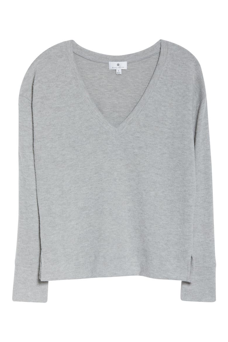 Lounge Sweatshirt, Alternate, color, GREY