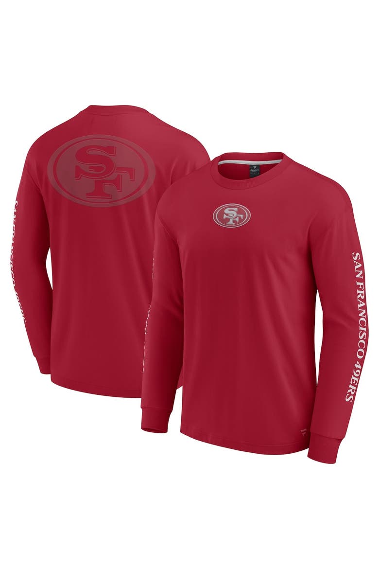 Unisex Fanatics  Scarlet San Francisco 49ers Elements Strive Long Sleeve T-Shirt, Alternate, color, Scarlet