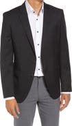 BOSS Slim Fit Solid Wool Suit Jacket