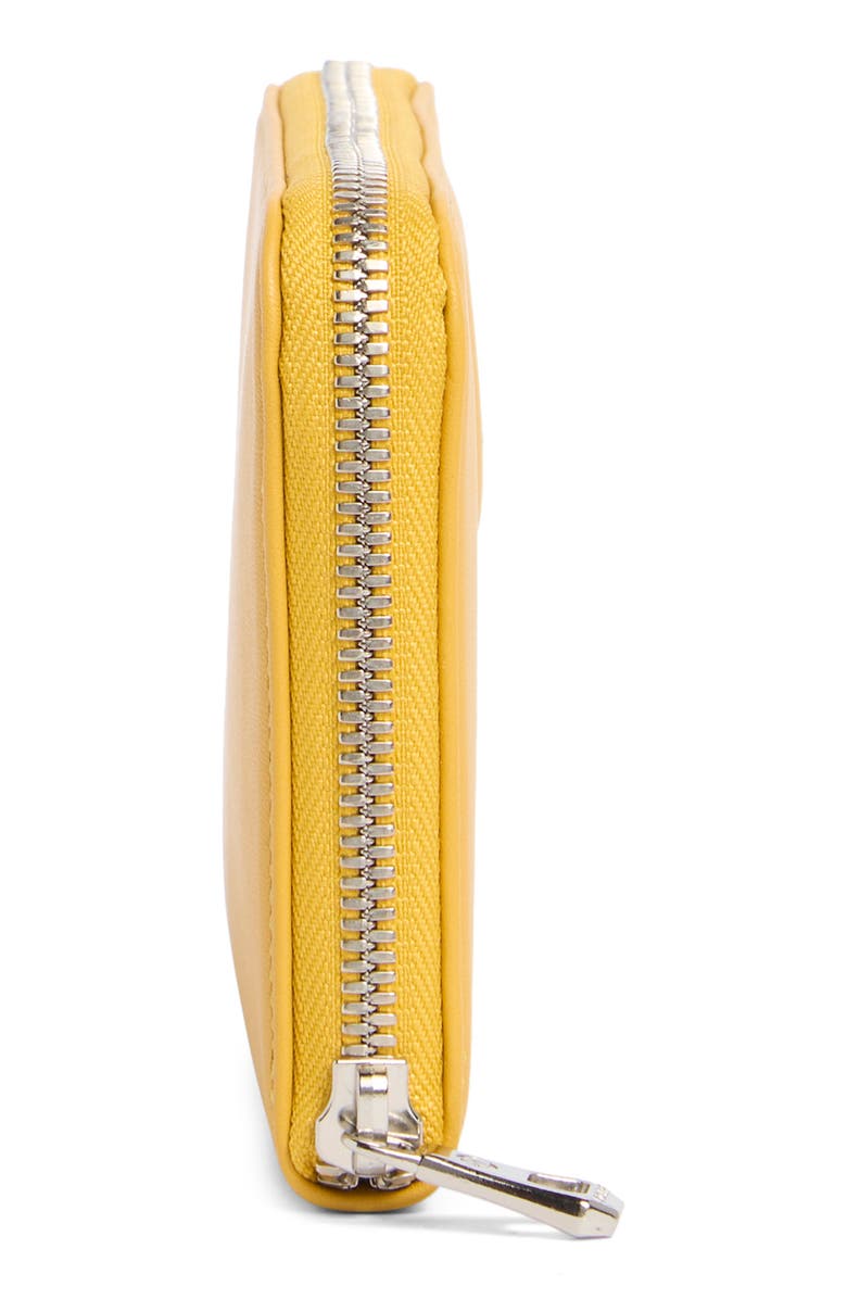 Longchamp Le Pliage Zip Wallet, Alternate, color, Sunshine