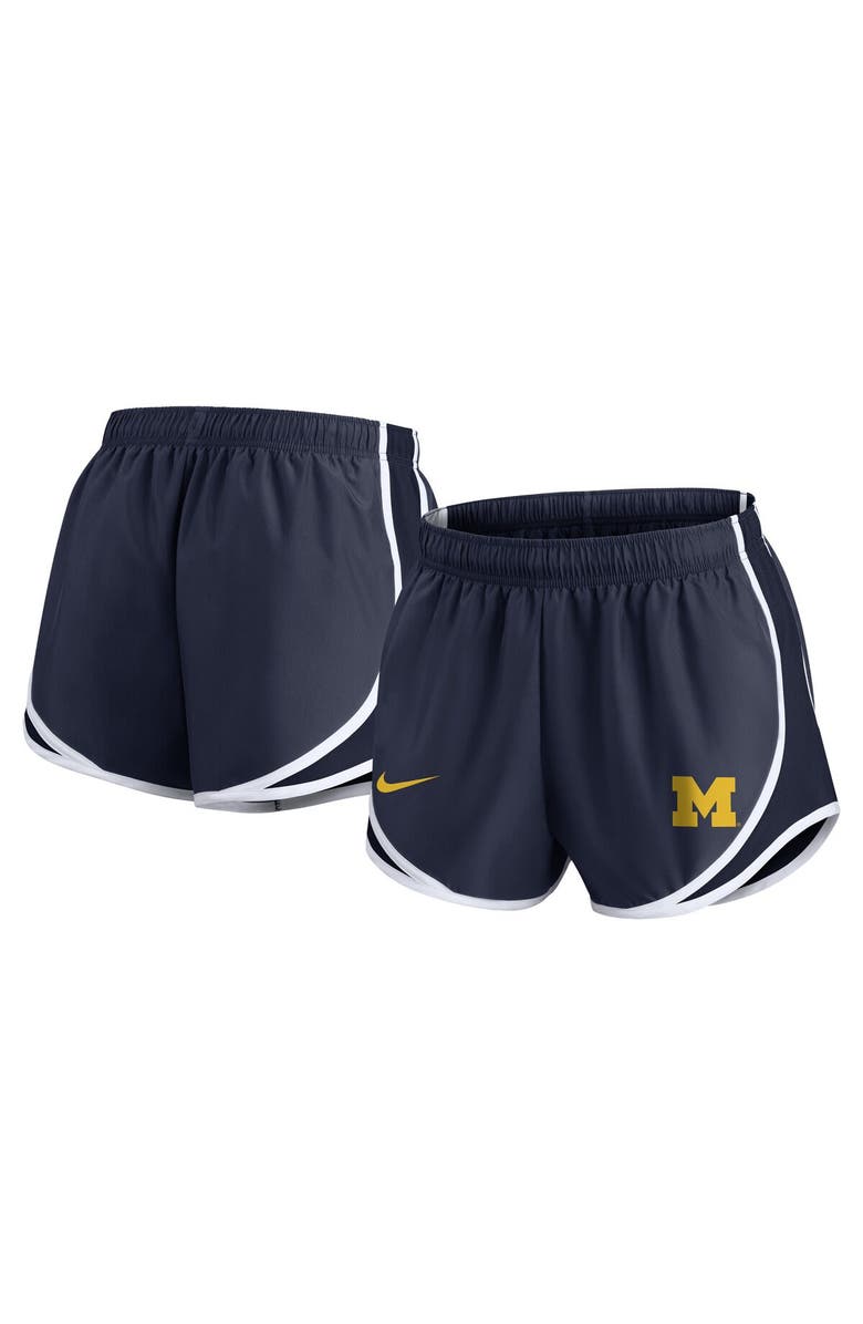 Nike Women's Nike Navy Michigan Wolverines Primetime Tempo Performance Shorts, Alternate, color,