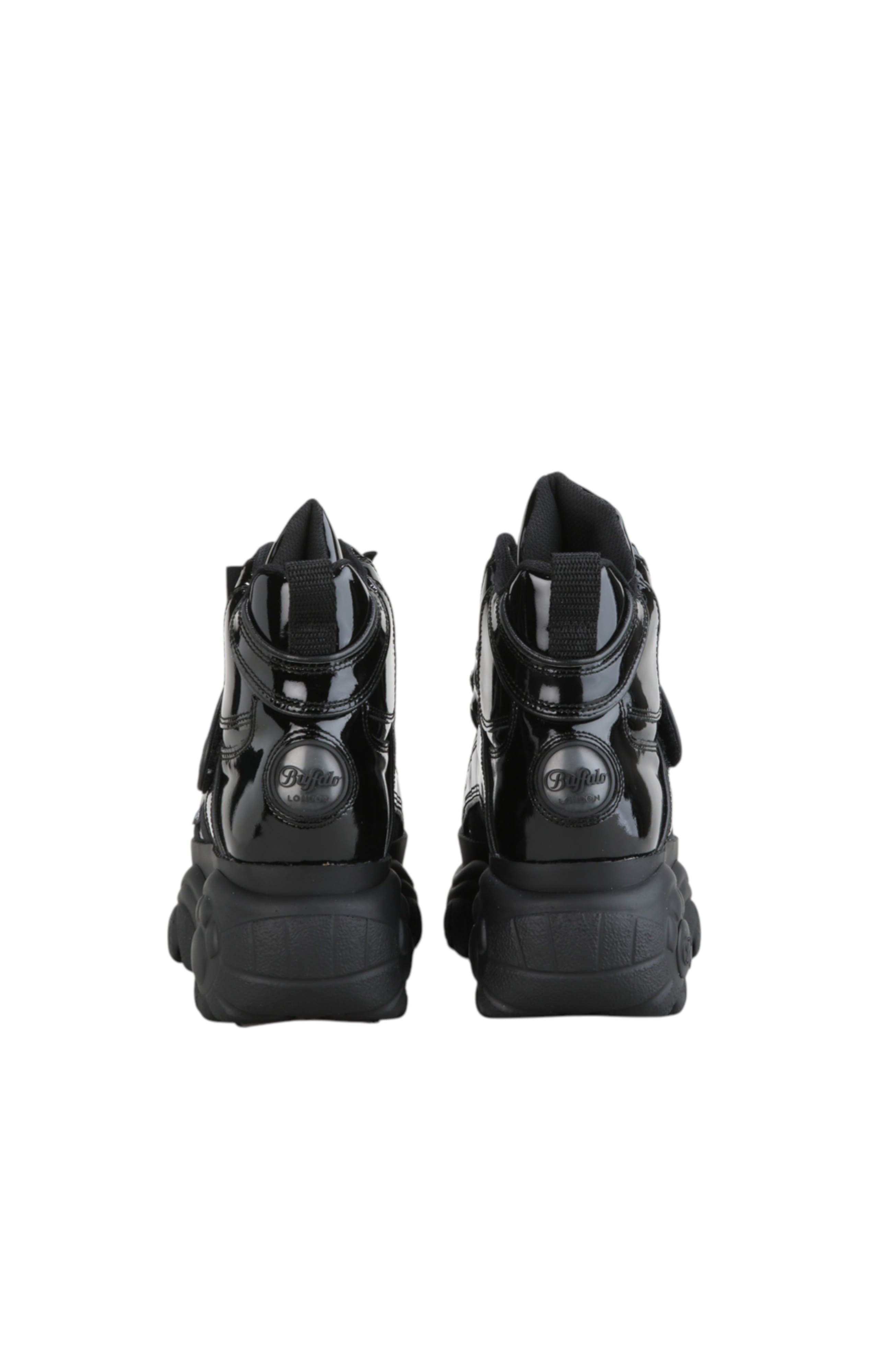 Buffalo Boots Classic High Patent Leather Sneaker, Alternate, color, Black