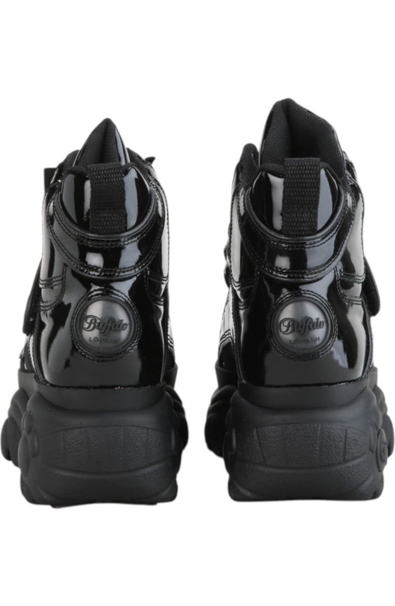 Buffalo Boots Classic High Patent Leather Sneaker, Alternate, color, Black