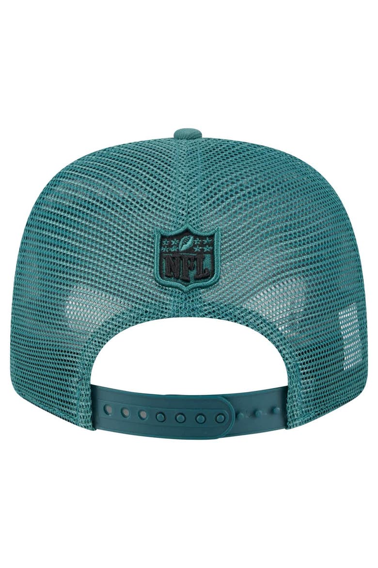 Men's New Era  Midnight Green Philadelphia Eagles Team Collection 9SEVENTY Stretch-Snap Adjustable Hat, Alternate, color, Green