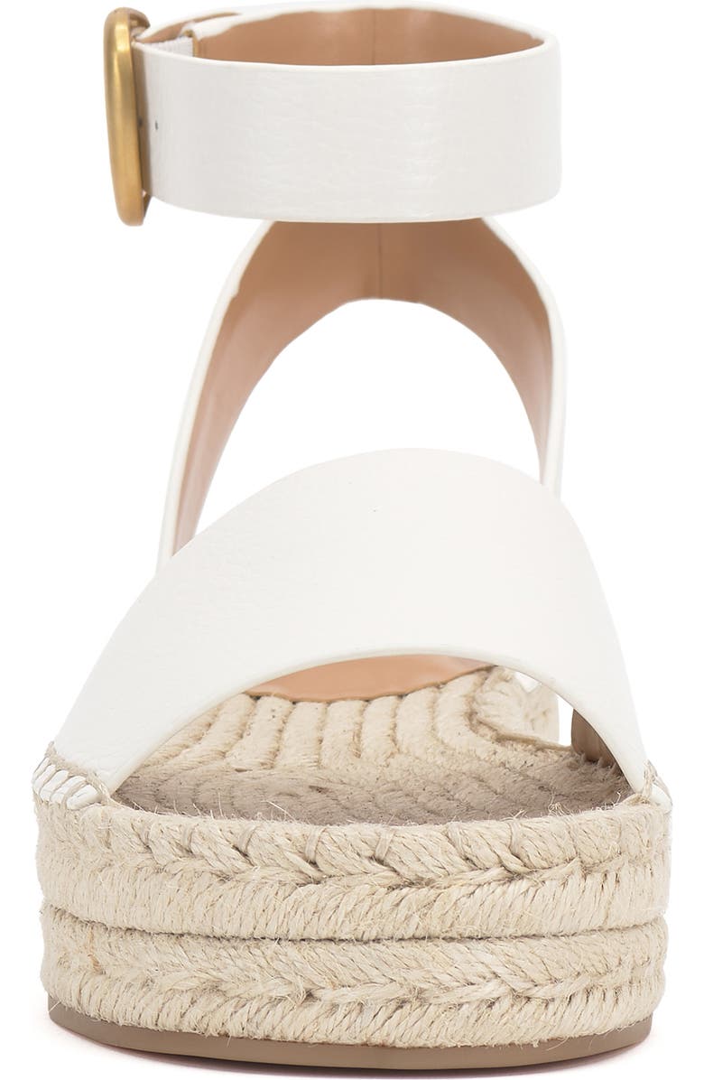 Vince Camuto Darna Ankle Strap Platform Sandal, Alternate, color, Bianco
