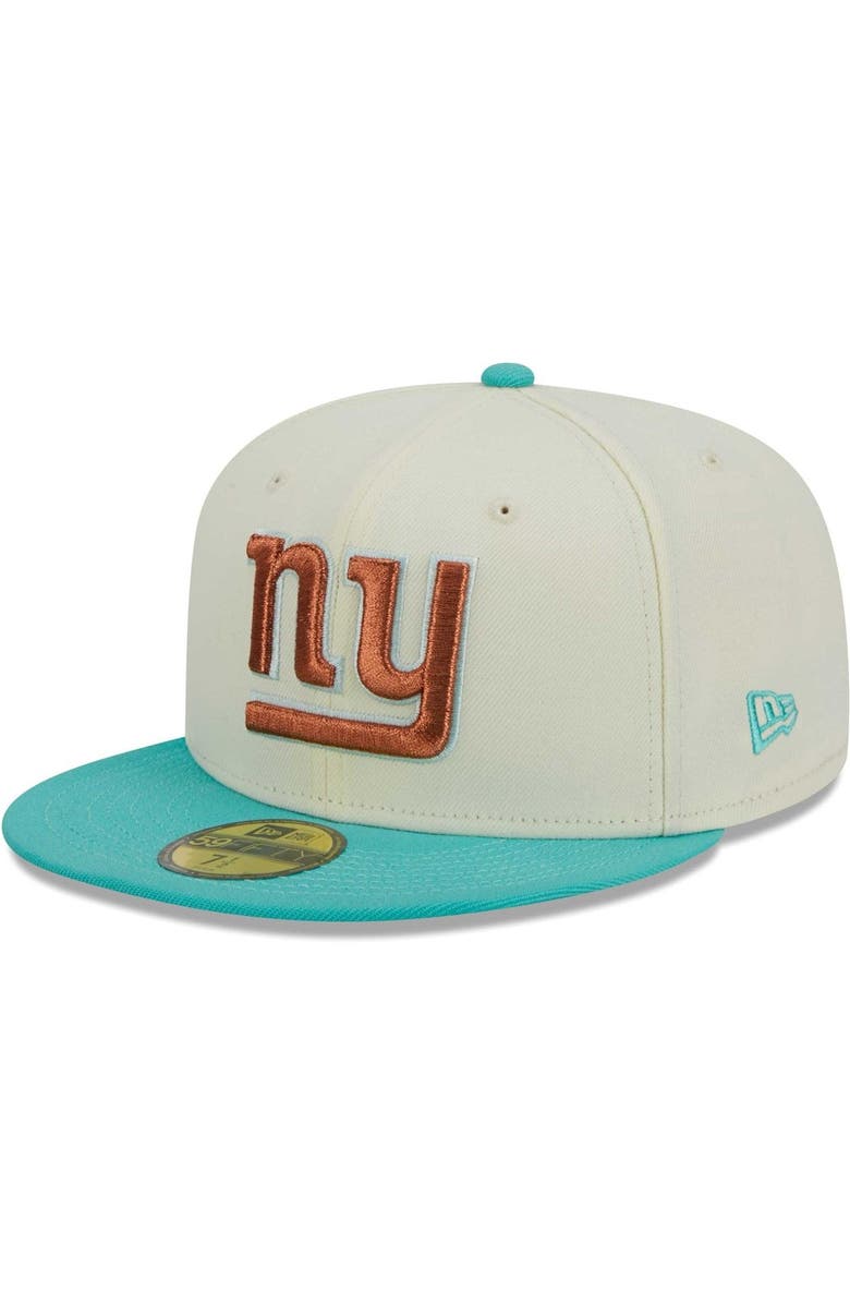 New Era Men's New Era Cream/Mint New York Giants City Icon 59FIFTY Fitted Hat, Alternate, color, Cream