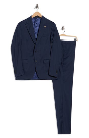 No Ordinary Joe By Ted Baker Jason Navy Wool Suit In Blue