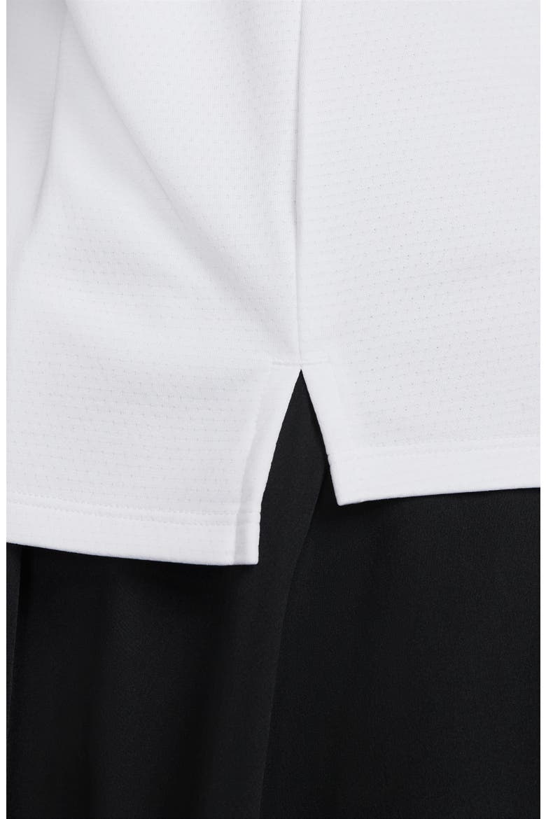 Dri-FIT UV Advantage Half Zip Pullover, Alternate, color, WHITE/ BLACK