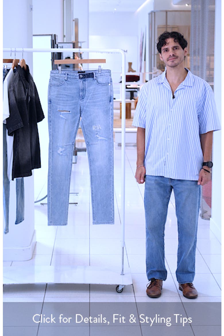 Clayton Rip & Repair Skinny Jeans video