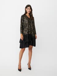 Masai Copenhagen MaNylindra Metallic Floral Print Dress