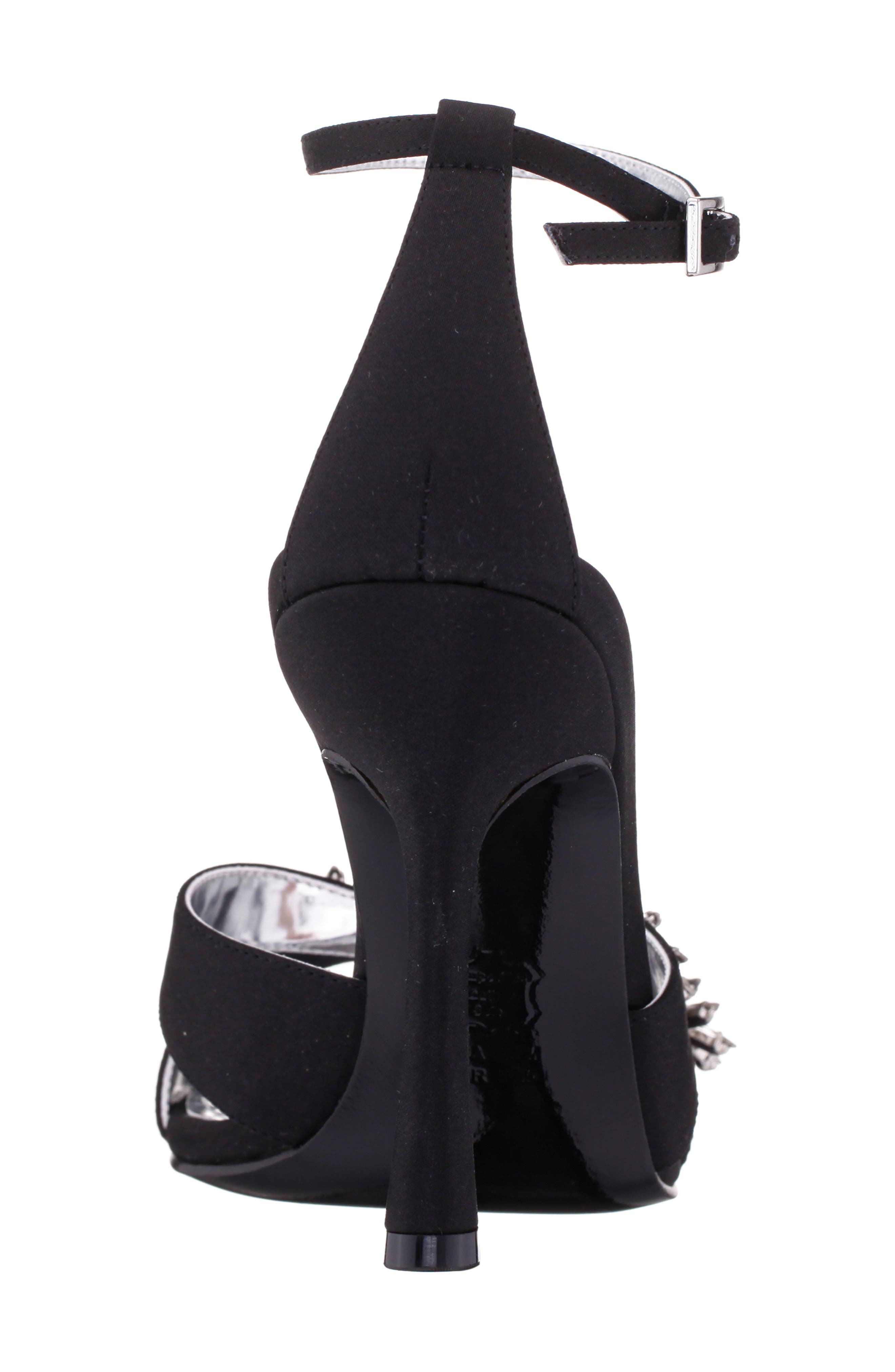 Nina Dawn Ankle Strap Sandal, Alternate, color, Black