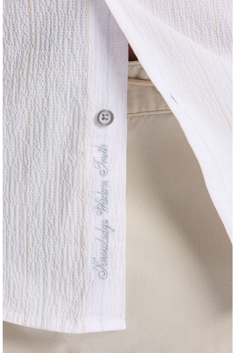 Long Sleeve Button Front Shirt, Alternate, color, WHITE