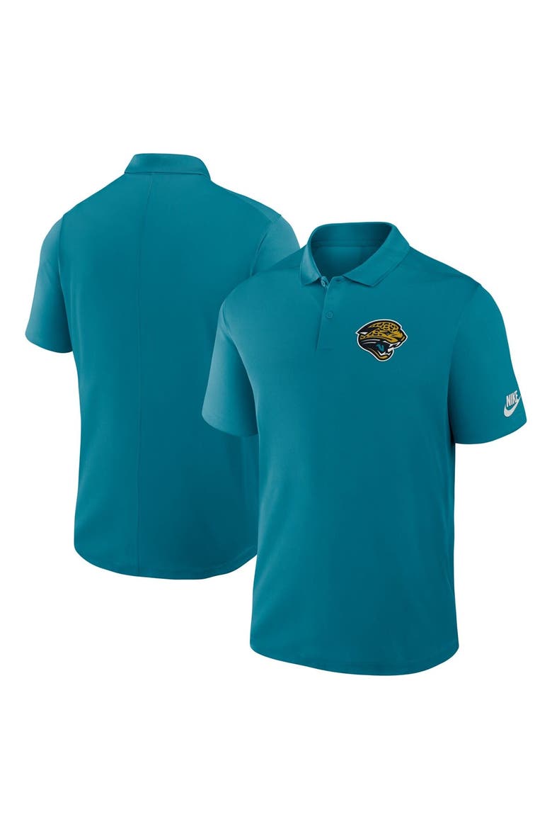 Men's Nike Teal Jacksonville Jaguars Rewind Victory Performance Polo, Main, color, Teal