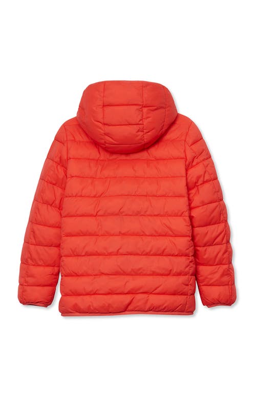 Lands' End Boys Water Resistant Reversible Hooded Jacket In Red