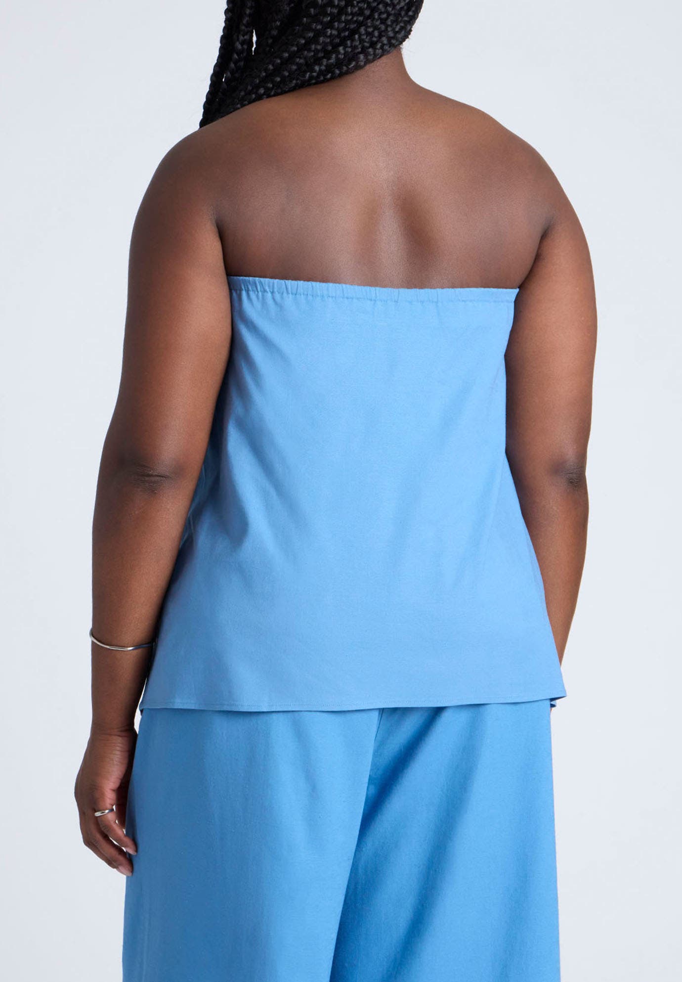 Linen Blend Column Tube Top - image 2
