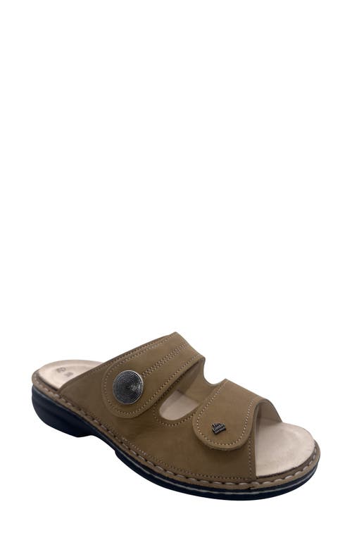 Finn Comfort Sansibar Slide Sandal In Tan