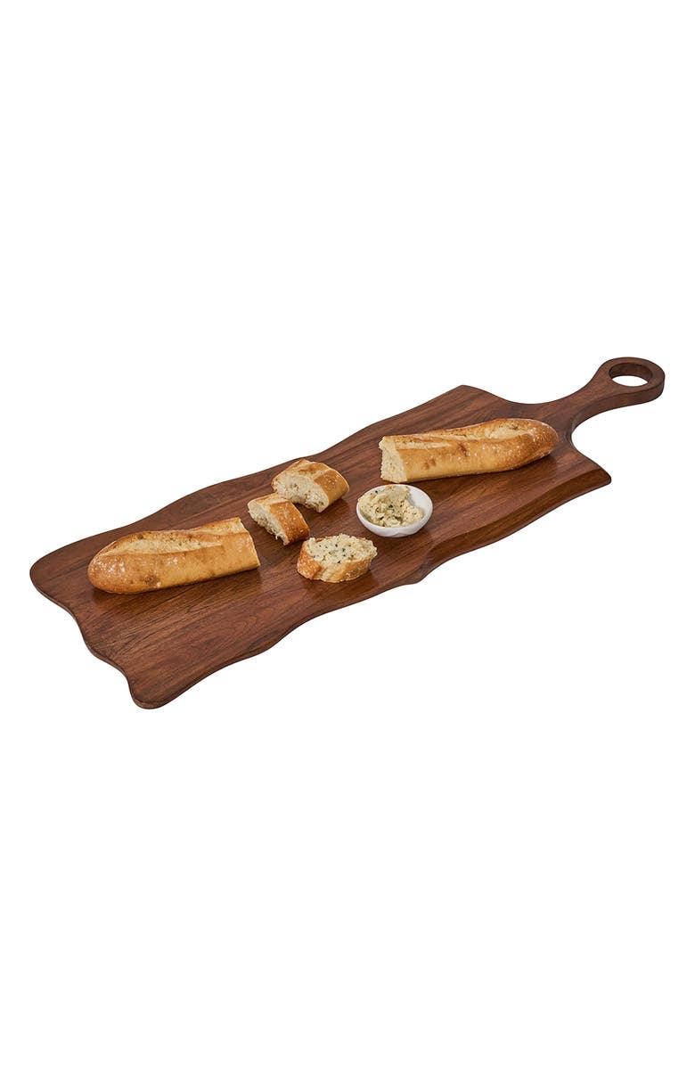 Juliska Puro Long Teak Serving Board, Alternate, color, Brown