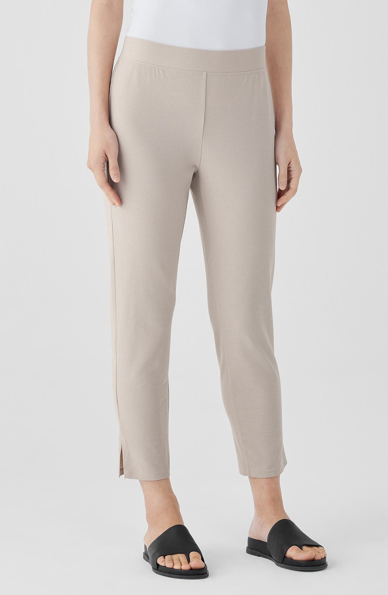 Eileen Fisher High Waist Slim Crop Pants