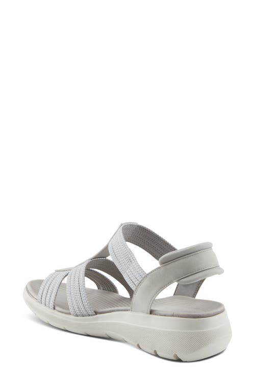 Flexus By Spring Step Cardona Wedge Sandal In Grey
