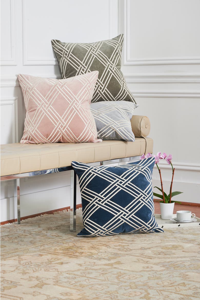 Mavis Throw Pillow Collection, Alternate, color, Gray