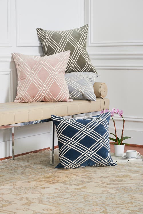 Elisabeth York Mavis Throw Pillow Collection In Blue