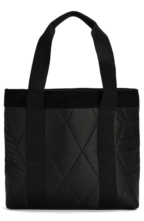 Barbour Healy Mixed Media Tote In Black