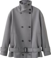 MANGO Funnel Neck Trench Coat with Belt
