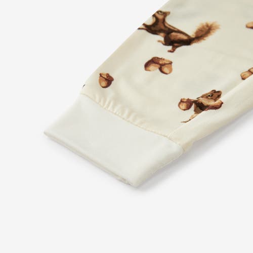 Milkbarn Luxe Stretch Zipper Footed Romper In Neutral
