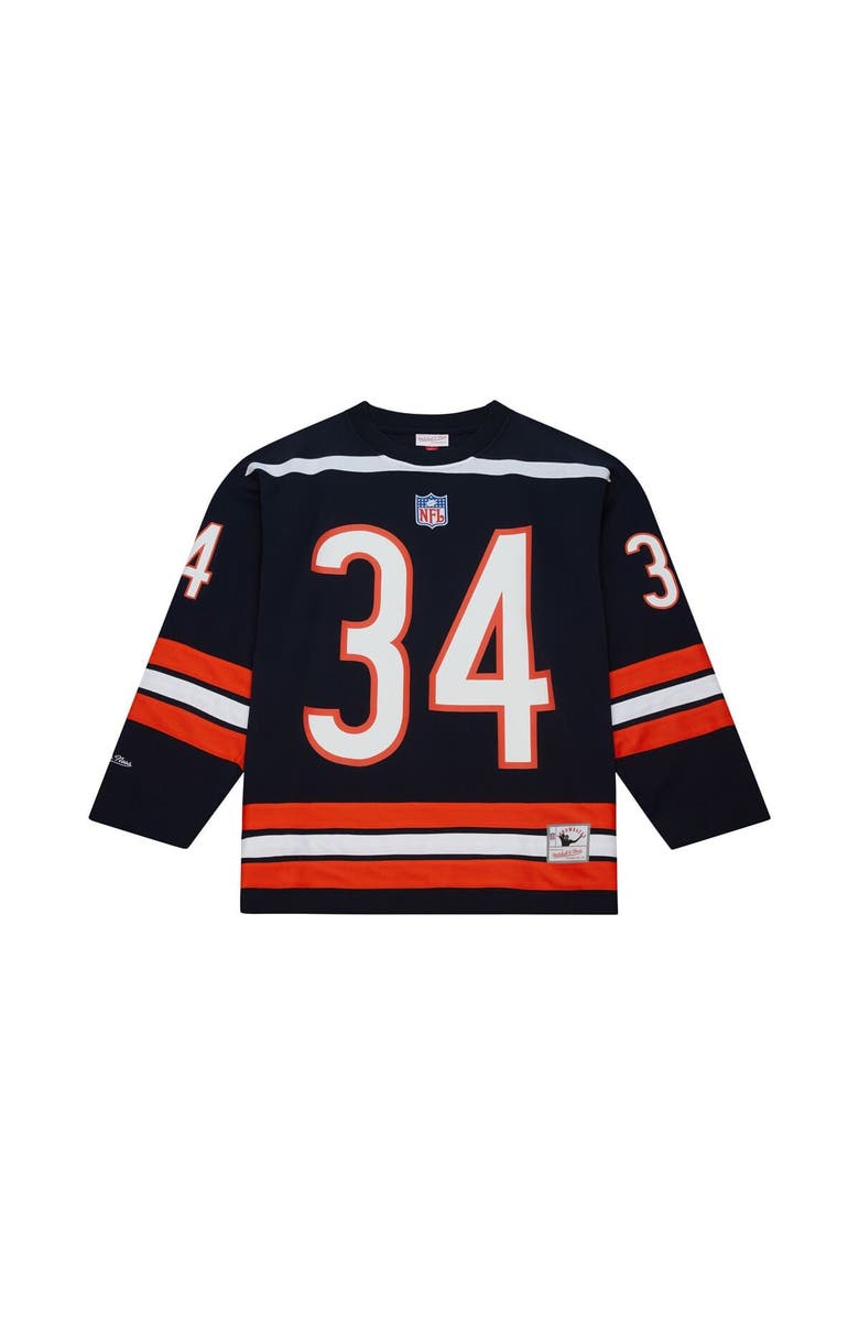 Mitchell & Ness Men's Mitchell & Ness Walter Payton Navy Chicago Bears Maxxed Out Fashion Hockey Jersey, Alternate, color, Navy