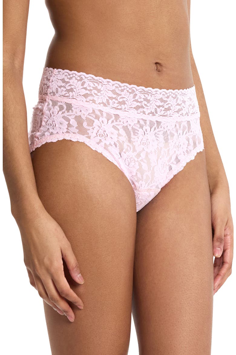 x Saalt Signature Lace® Leakproof French Briefs, Alternate, color, BLISS PINK