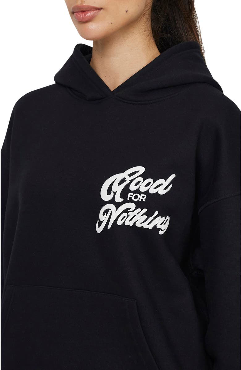 Good For Nothing Funk Relaxed Hoodie, Alternate, color, Black