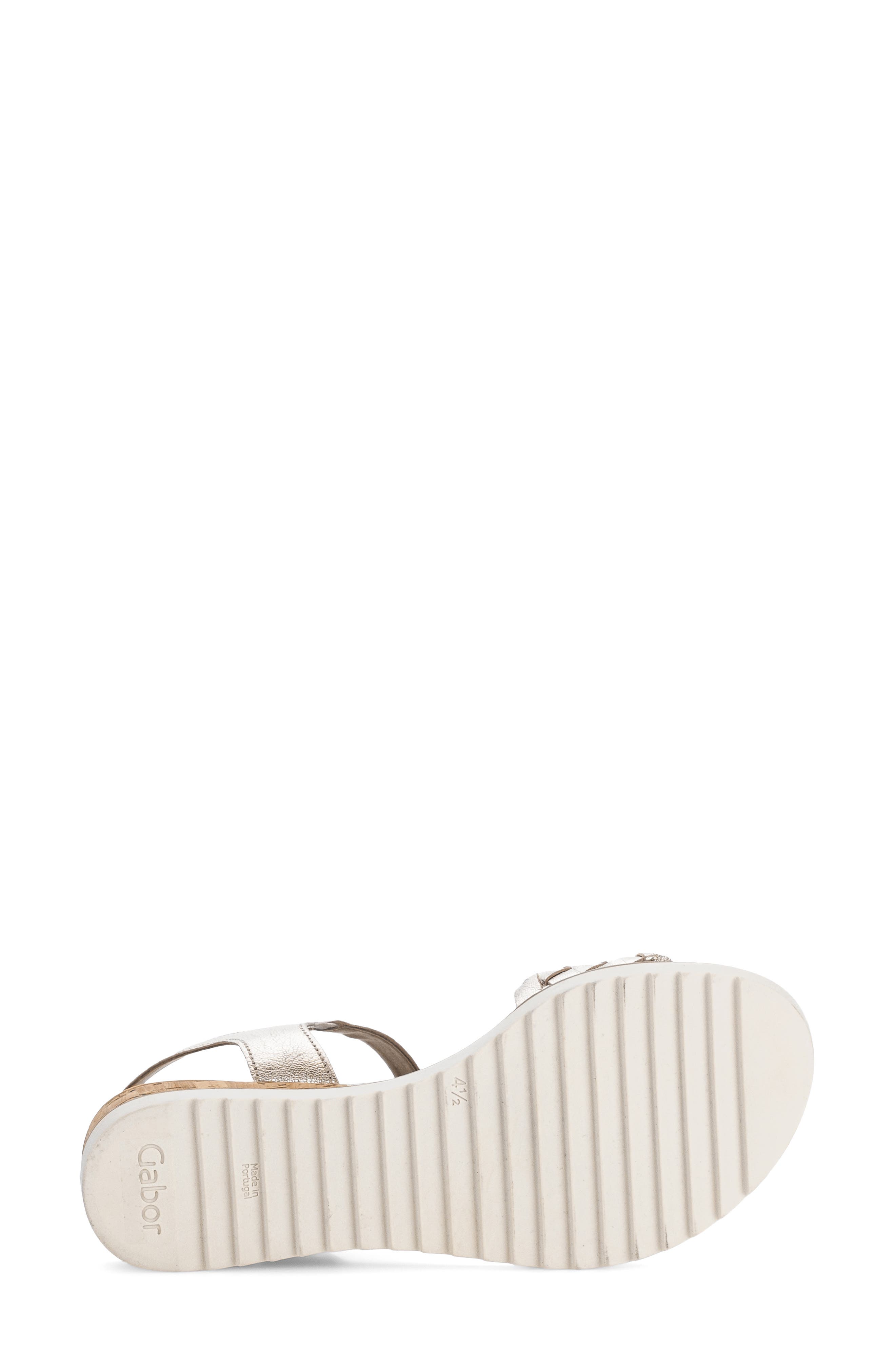 Gabor Ankle Strap Sandal, Alternate, color, Puder