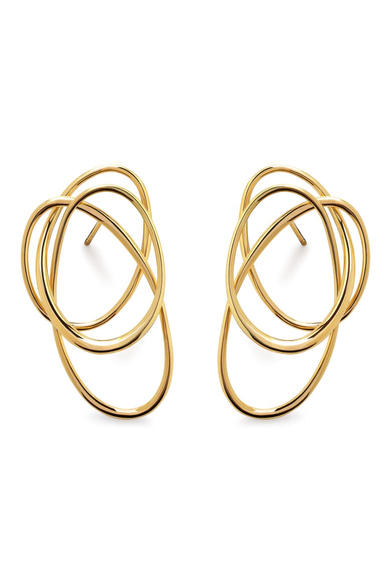 Nura Wrap Drop Earrings, Main, color, 18CT GOLD VERMEIL