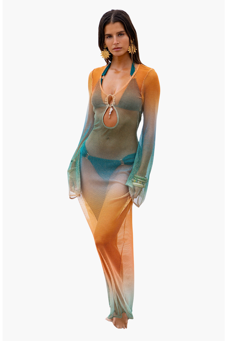 Altas Maxi Dress, Main, color, Green Ombre