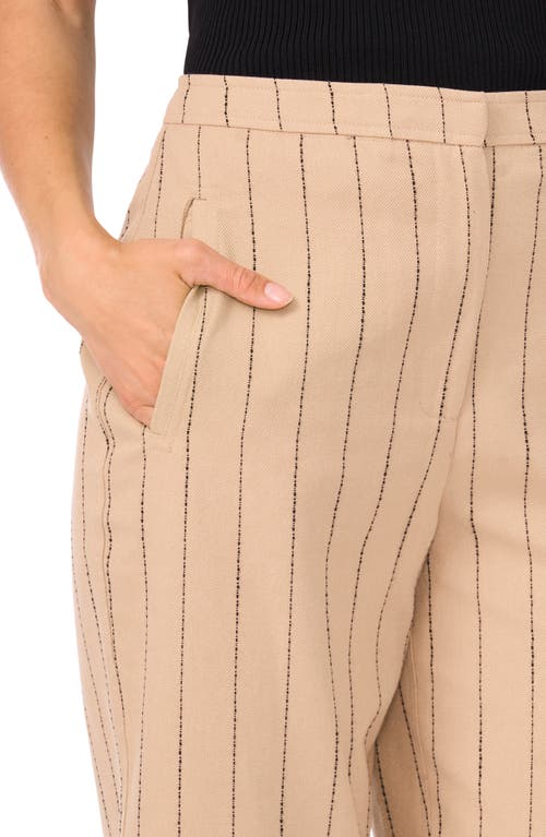 Halogenr Halogen(r) Stripe Linen & Cotton Crop Pants