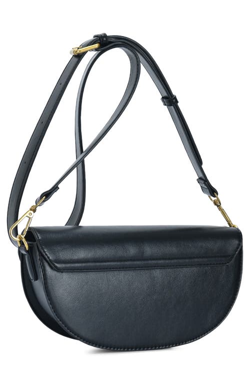 Madison West Buckle Half Moon Crossbody Bag