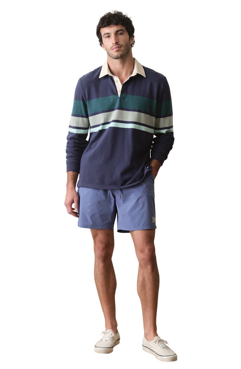 Marine Layer Lined Sport and Swim Shorts, Alternate, color, Coastal Fjord