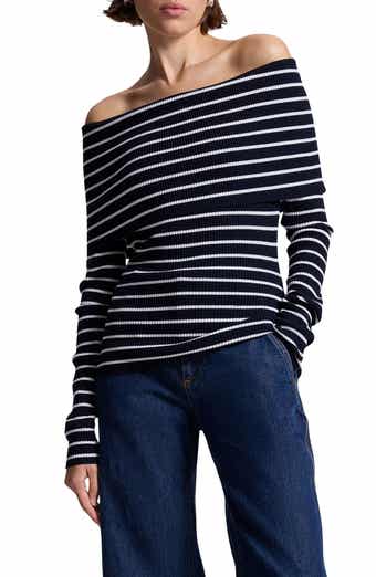 A.L.C. Evelyn Off the Shoulder Merino Wool Blend Sweater