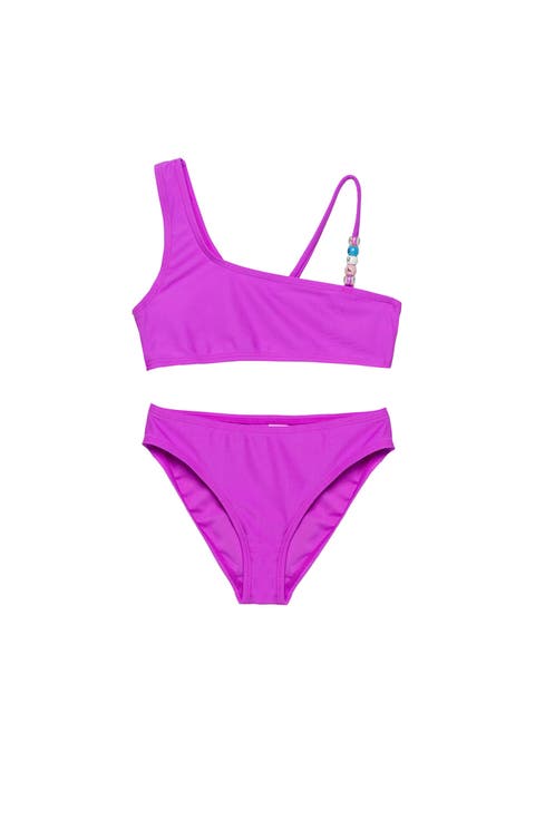 Sun Beading Asymmetrical Beaded Swim Set