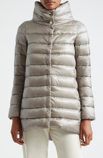 Herno Amelia Water Resistant High-Low Down Jacket | Nordstrom Herno Amelia Water Resistant High-Low Down Jacket | Nordstrom